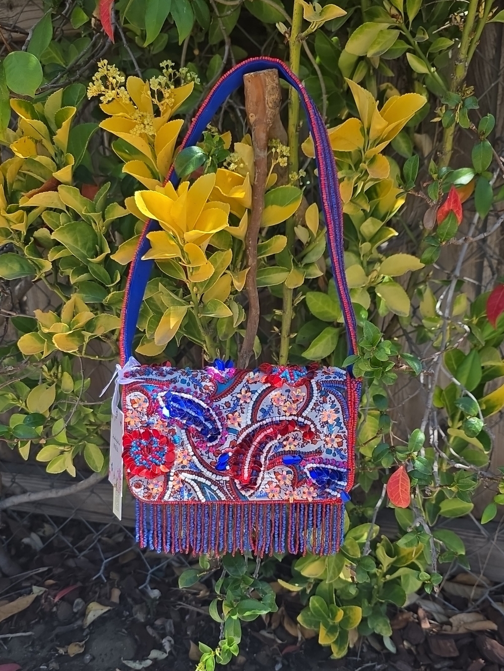 Viral Red, White and Blue Beaded Shoulder Bag 🇺🇲